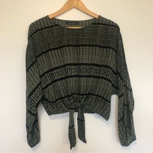 Manaola Tie Front Top XL Blouse XS S M L One Size